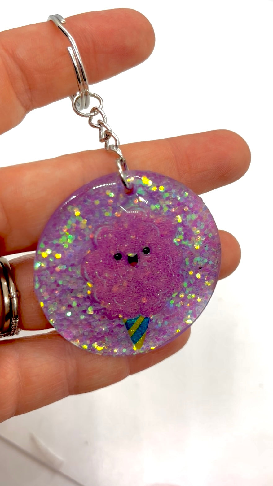 Cotton Candy Keychain