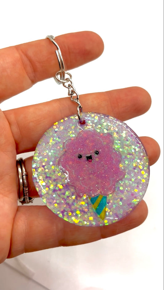 Cotton Candy Keychain