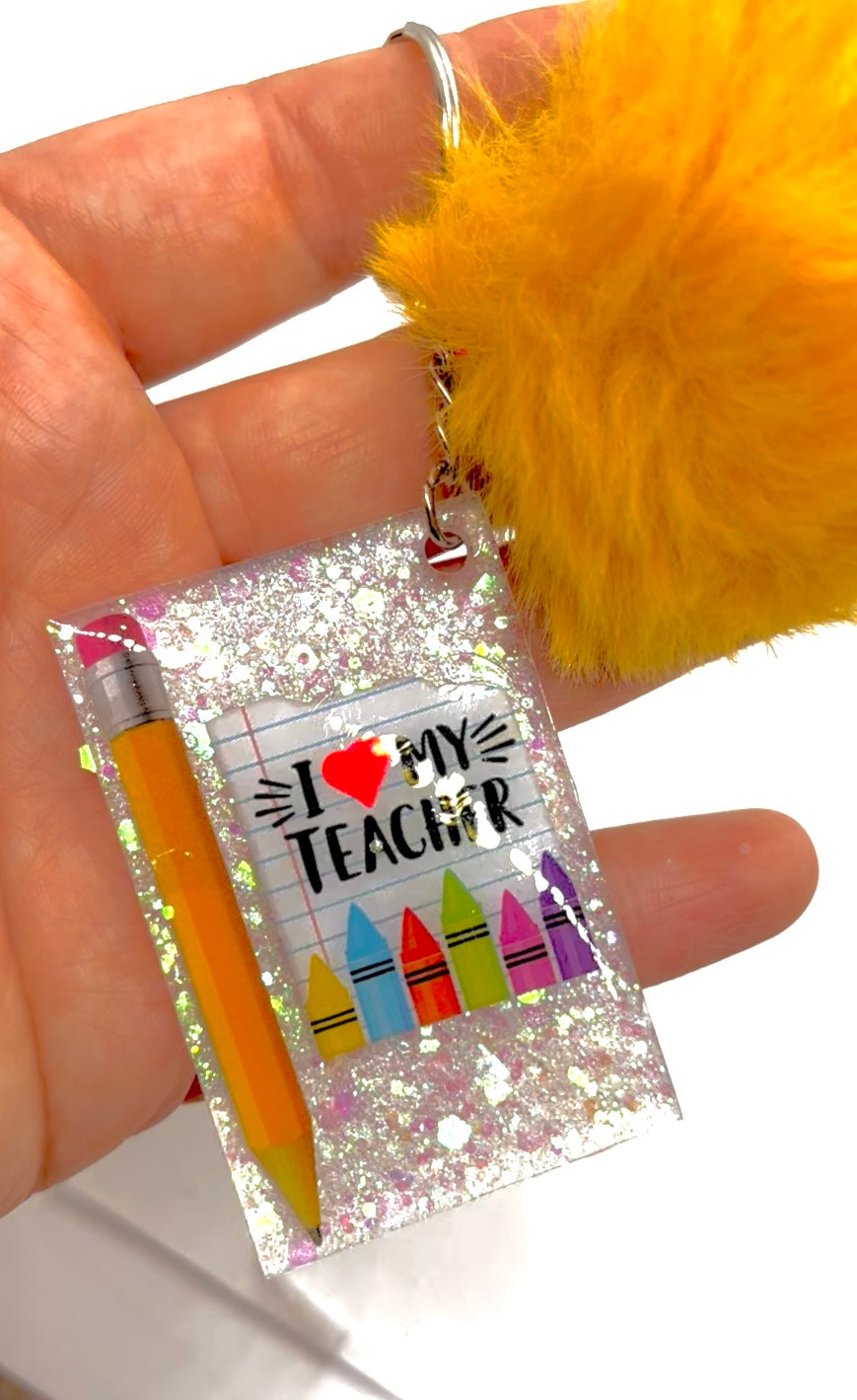 I Love My Teacher Keychain